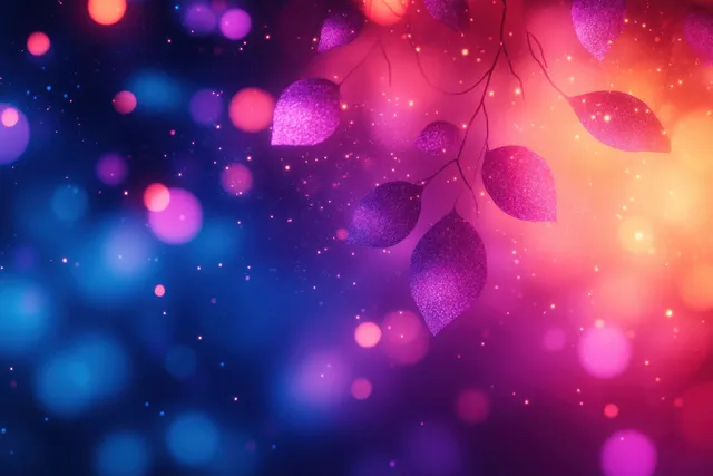 Dreamy pastel bokeh lights drifting across an abstract glow background