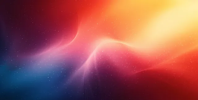 Teal, orange, and black gradient poster background with grainy glowing wave texture