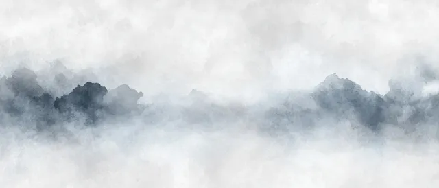 Abstract grey and white watercolor sky wash with cloudy gradients and soft distressed texture