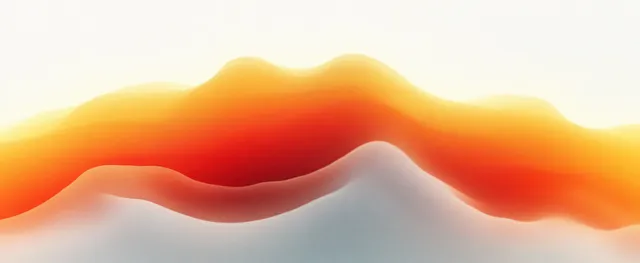 Minimal orange and white gradient waves with soft grainy texture for poster backgrounds