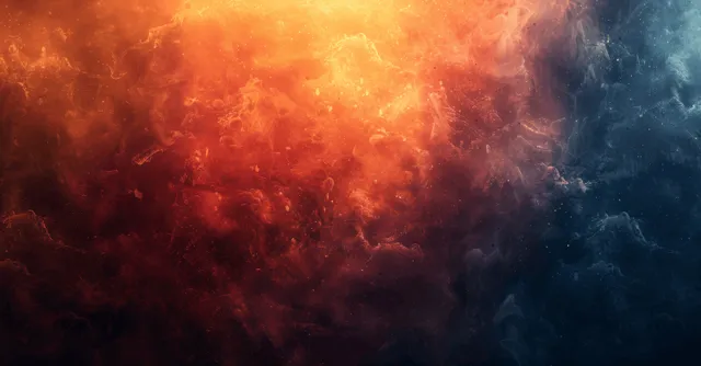 Abstract grainy dark gray and orange gradient background with blurred glowing shapes