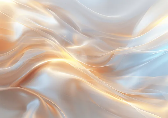 Holographic pastel wave background with silky curved light layers
