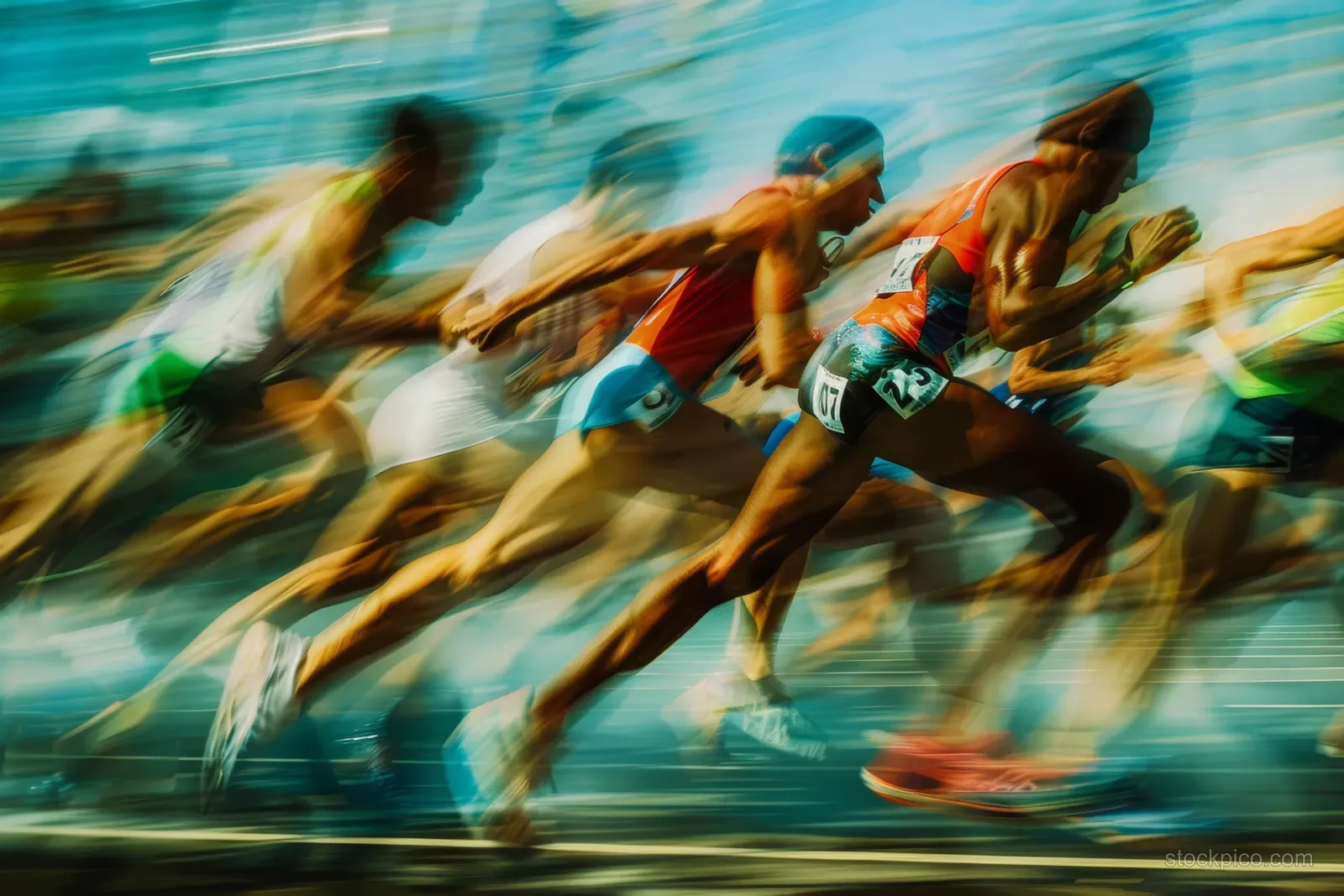 Athletes compete in a high-intensity modern pentathlon relay at the Rio 2016 Olympic Games, demonstrating speed and teamwork.