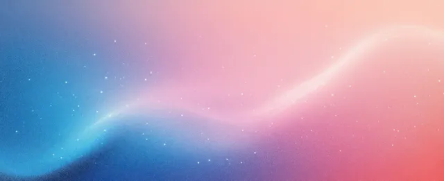 Teal and pink soft-focus gradient backdrop with glowing haze and subtle grain texture