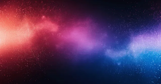 Grainy Blue Magenta Gradient with Glowing Abstract Dust Texture