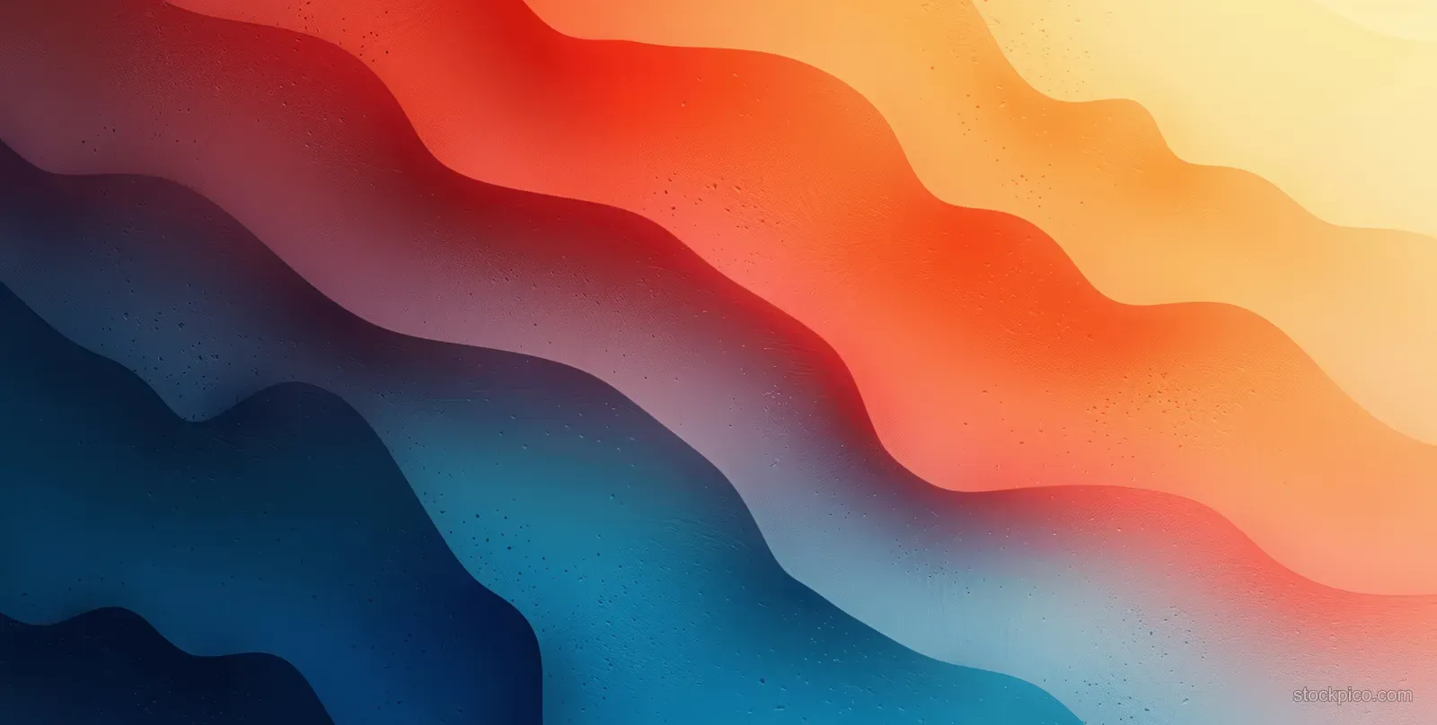 Abstract dark gradient background with grainy texture and soft orange and blue waves creating a warm, artistic atmosphere.