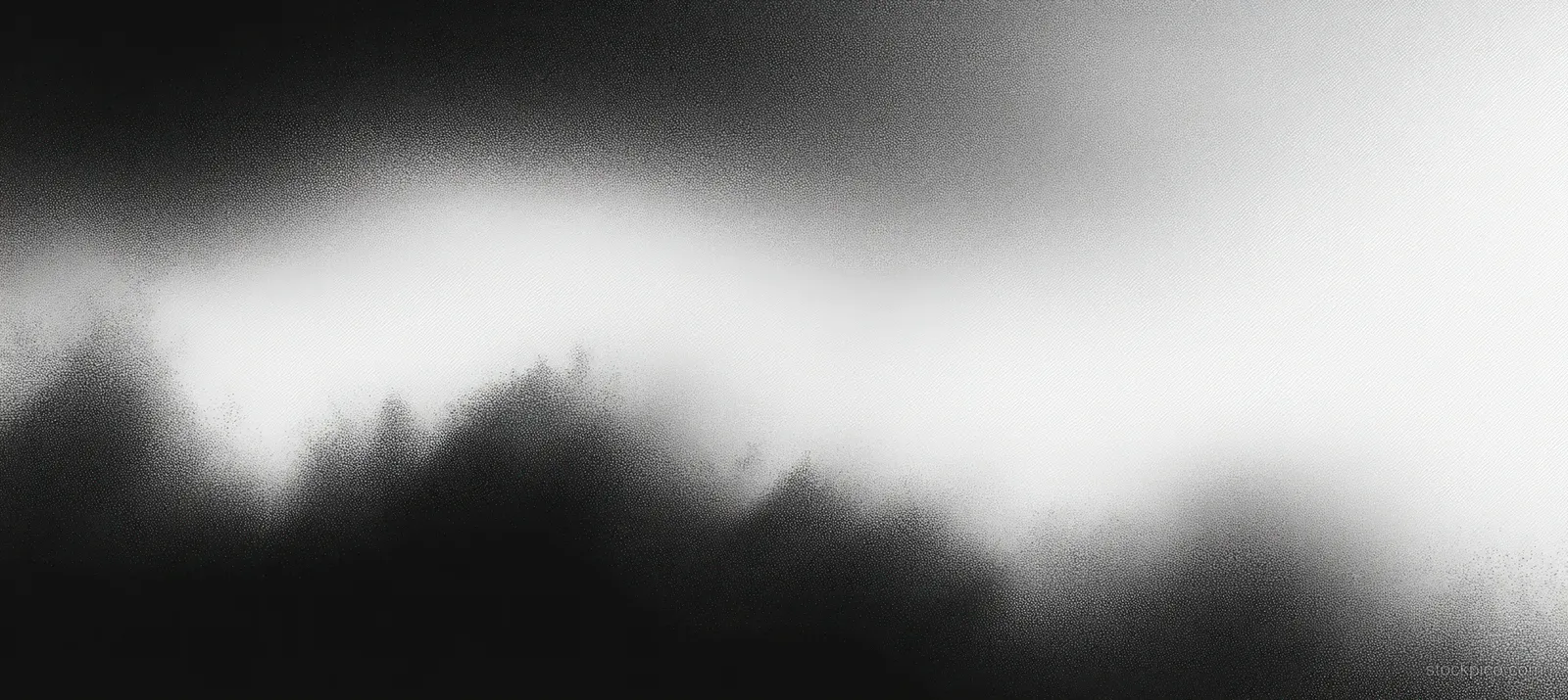 Black and gray smoky gradient with a soft glowing haze and textured blur horizon background.
