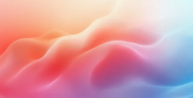 Pastel wave gradient background with soft blurred ribbons and misty color blending