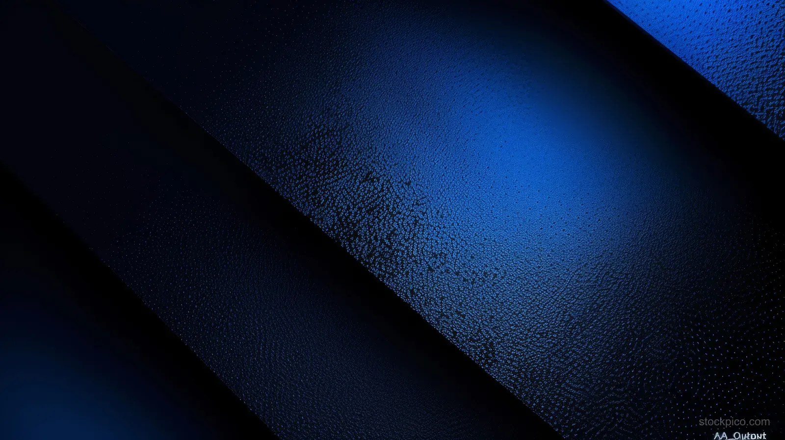 Diagonal cobalt-blue gradient background over dark navy with textured wave-like surface and soft lighting.