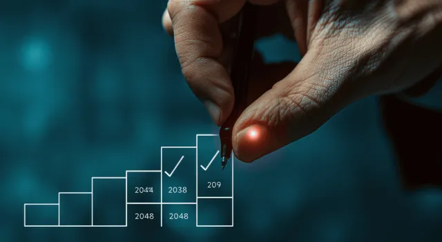 A hand ticks glowing checkboxes on a quality control checklist for project approval over a connected icon background.