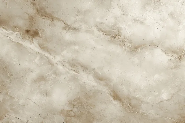 Beige marble stone wall texture with cloudy veining and faint weathered scratches.