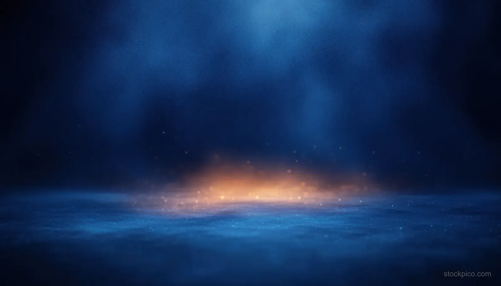 Dark blue textured wall in a minimalist studio with soft smoke haze drifting across the surface.