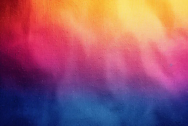 Rainbow gradient abstract canvas with grainy textured color bands