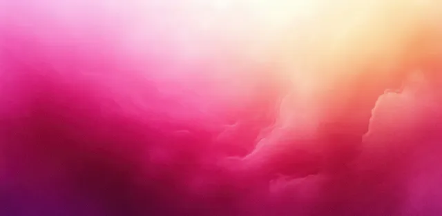 Soft pink-beige gradient sky haze with gentle bloom clouds and luminous blur