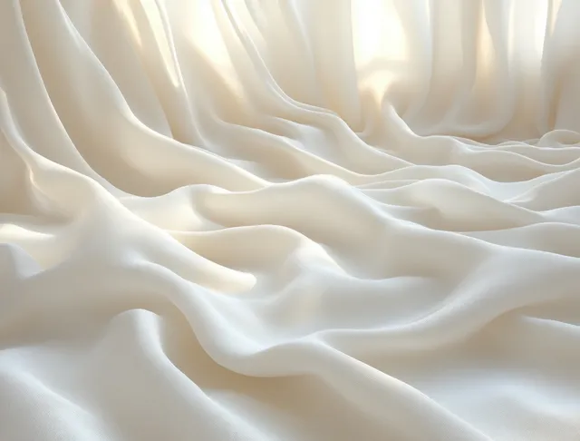 White women's tank top fabric folds on a clean studio backdrop