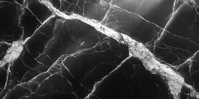 Black and white marble veining texture across polished stone tile surface backdrop