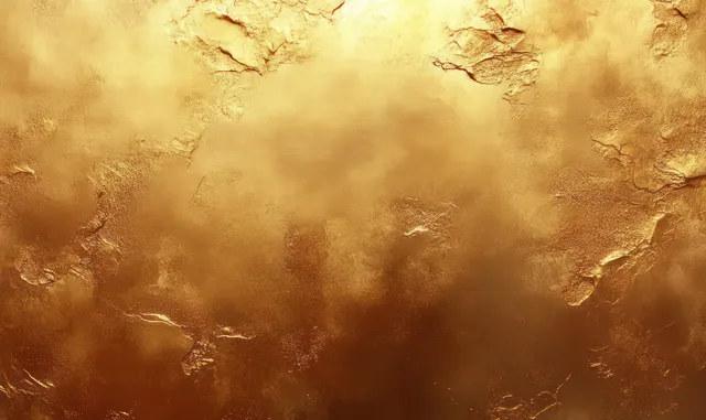 A warm golden, textured wall background with mottled grunge patina and subtle brush-stroke highlights.