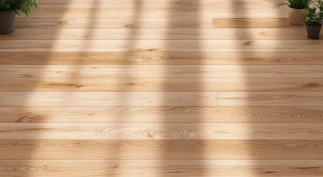 Seamless light wood floor texture showing aligned planks, subtle grain, and warm matte tone.