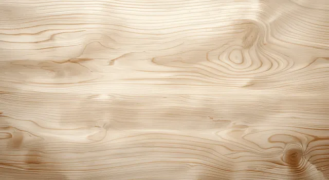 Top-down view of a light beige pine wood surface with natural grain swirls and seamless texture.