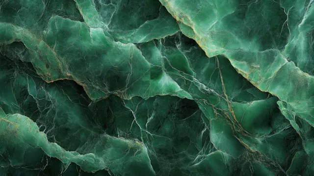 Green marble texture background with flowing veins and softly lit stone surface