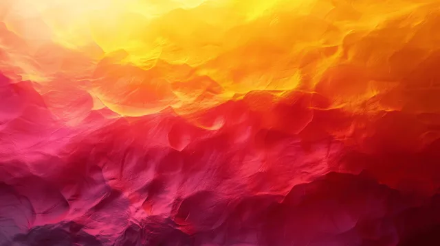 Abstract gradient background in yellow, orange, and pink with soft cloud-like swirls and empty space.