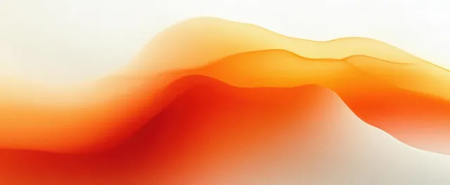 Orange and white gradient waves with soft transitions and grainy texture backdrop