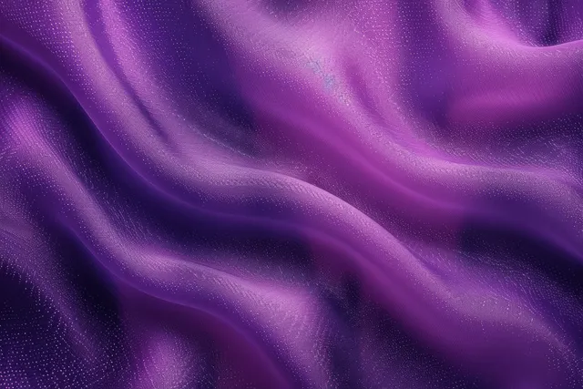 Glossy purple pink satin fabric background with soft lilac gradient and flowing folds