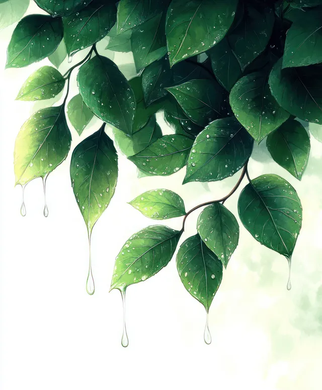 Sliced green aloe vera leaves with fresh juice droplets dripping against a white background.