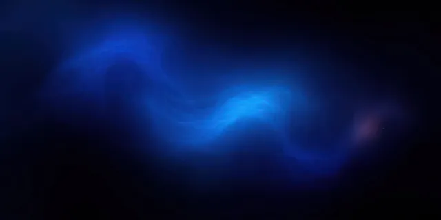 Blue light wave flowing across a dark background with soft neon glow and blur