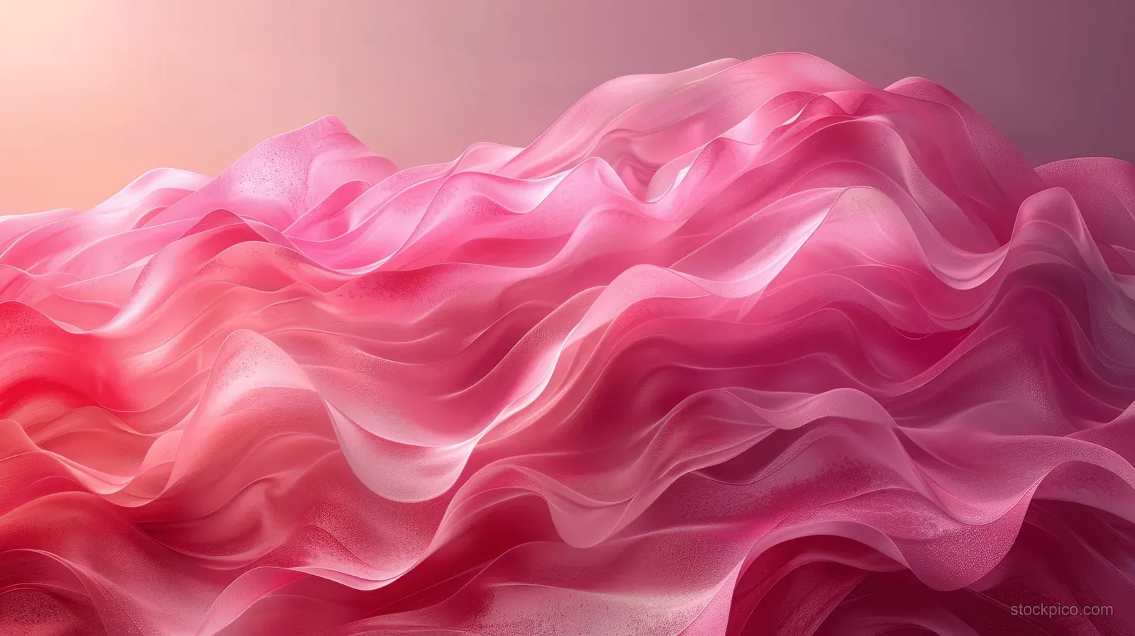 Pink watercolor wave swirls fill the frame with soft gradient gradients and textured layered paint.