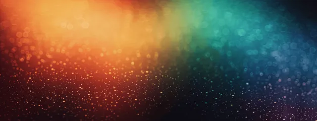 Grainy multi-color gradient background with glowing bokeh lights and dark texture