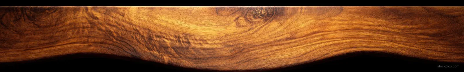 Close-up of warm brown wood grain texture with smooth flowing lines and natural surface detail.