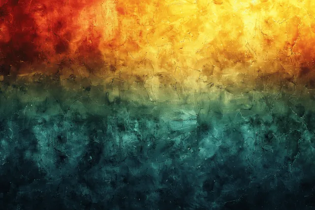 Orange, yellow, and green vintage gradient background with grainy rough texture filling the frame.