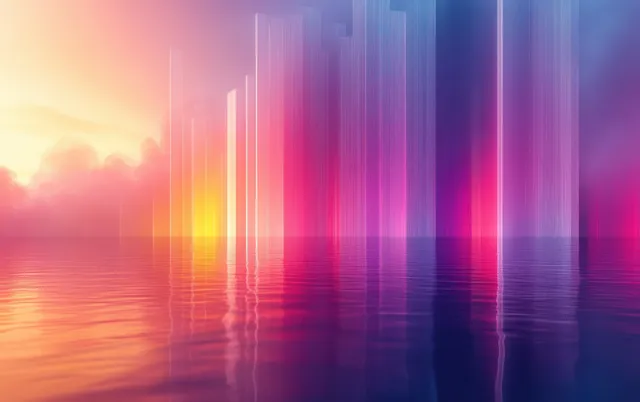 Upward growth graph over glowing city skyline at sunrise, symbolizing financial progress
