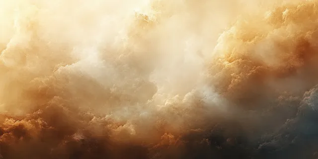 Creamy vanilla and champagne gradient cloud blur background with soft glowing warmth