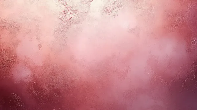 Soft pink textured abstract wall background with warm sunlight glow and brushy stucco streaks