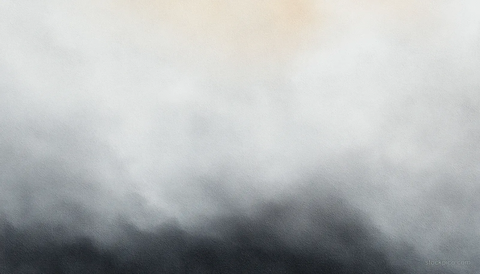 Light gray watercolor smoke texture fades on a white paper background with soft dark blotches.