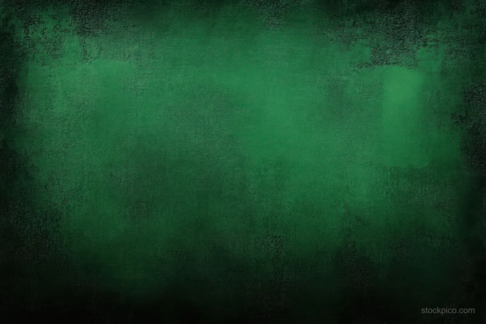 Dark green grunge texture background with uneven rough painted surface and shadowy mottled stains.