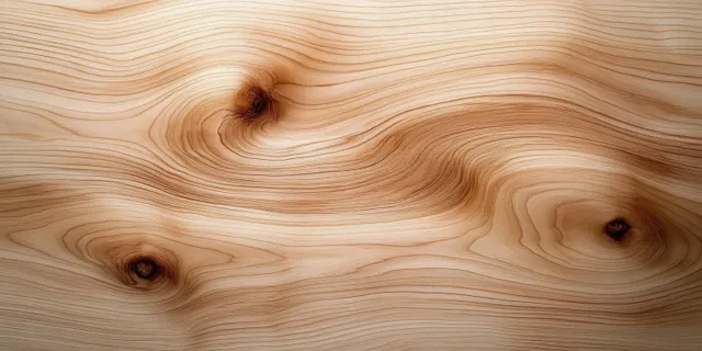 Light maple wood grain texture background with swirling knots and clean plank lines