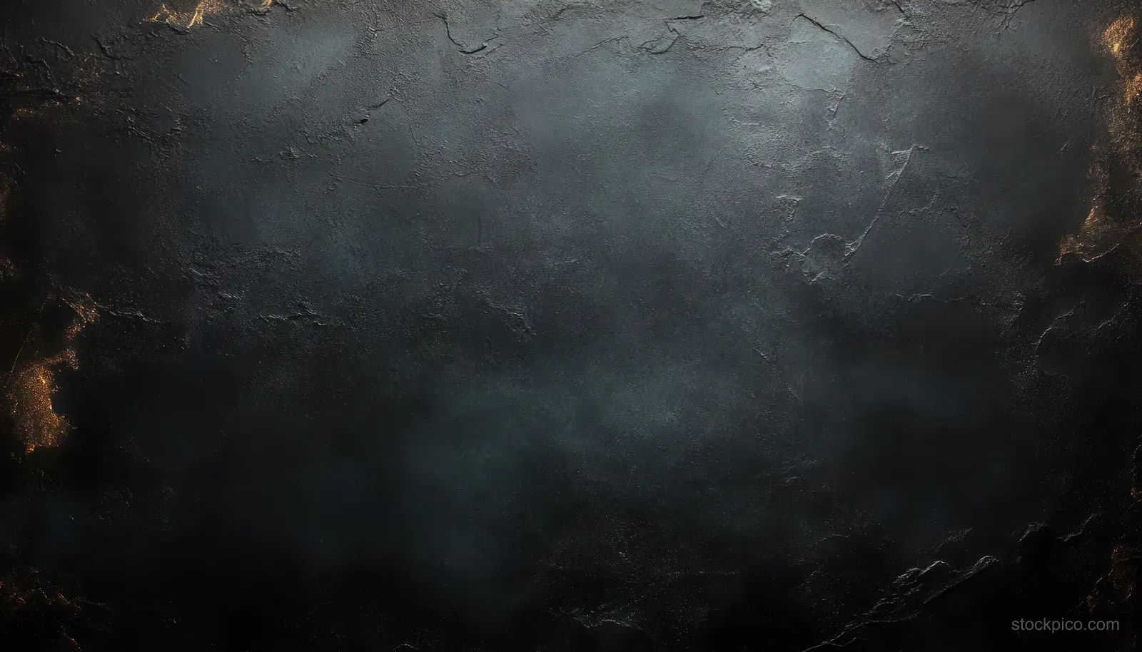 Dark cracked concrete wall texture with dramatic chiaroscuro lighting and deep shadows.