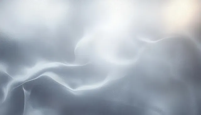 Silver mist abstract background with soft light swirls and subtle film grain texture