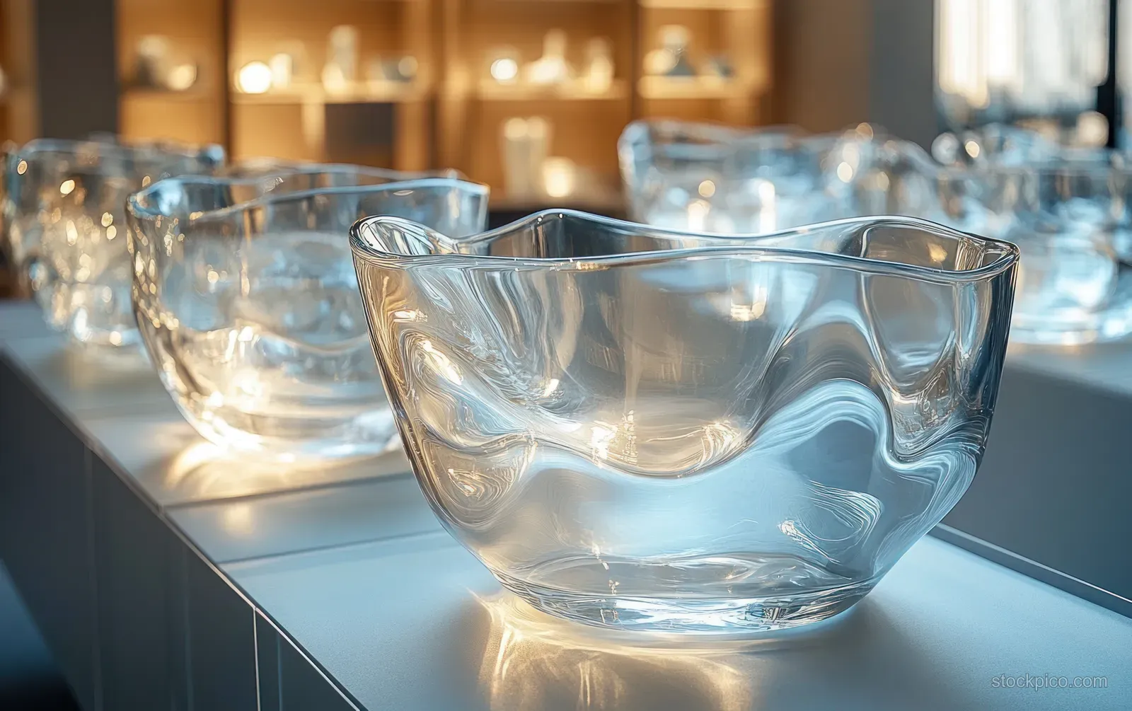 Transparent capsule in a blue laboratory glow with a DNA helix inside and shimmering genetic essence reflections.