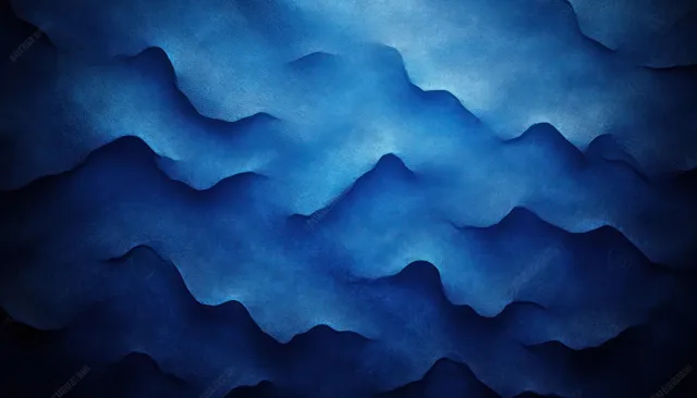 Deep Blue Layered Abstract Texture with Soft Center Glow