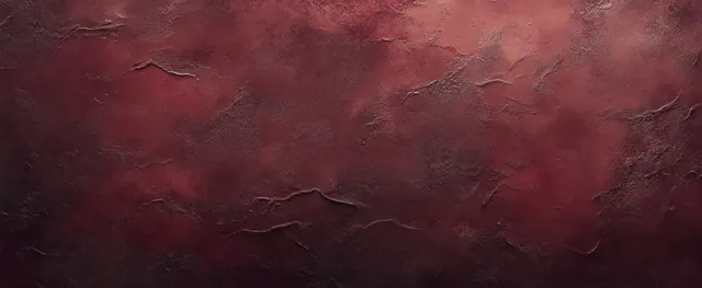 Textured burgundy abstract wall background with cracked paint and warm diffused lighting