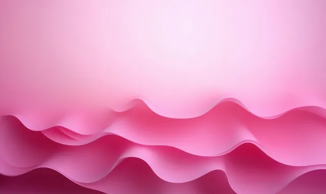 Soft pink layered wave forms flowing across a smooth gradient backdrop
