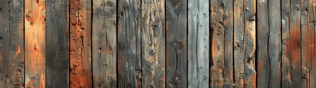 Weathered wooden planks form a seamless rustic pattern with cracked grain and peeling brown-gray stains.