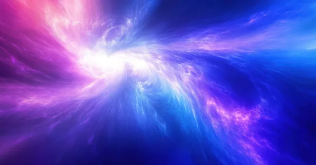 Swirling cosmic nebula with pink, purple, and blue glowing clouds in deep space with Stellar Phenomena