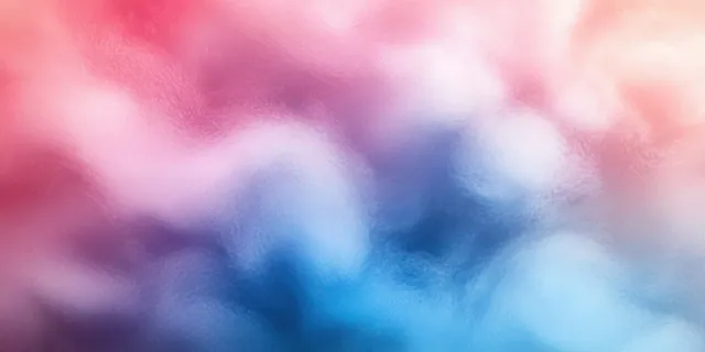 Soft pastel watercolor gradient with pink and blue clouds and fluffy cotton-candy texture.