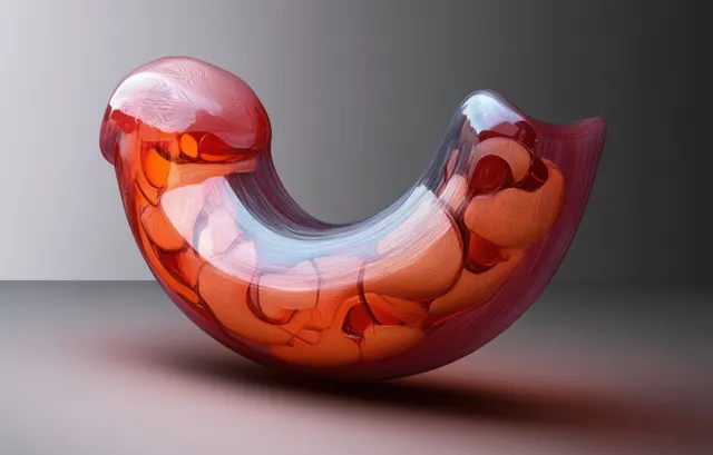 Surreal human stomach illustration with vivid internal anatomy and dramatic lighting