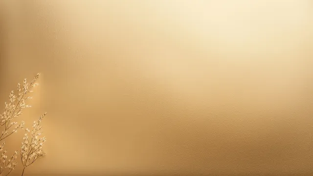 Light brown silk-like gradient background with subtle gold shimmer and soft copy space